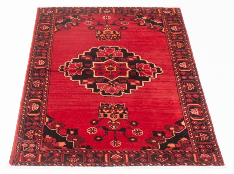 Vintage Traditional Hand-Knotted Area Rug 4'2" x 6'5" Oriental Wool Carpet gallery