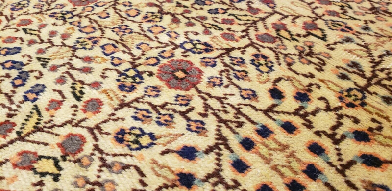 Rare Cr1930-1939s Antique Natural Dye Traditional Hereke Rug 8'7"×12'10" gallery