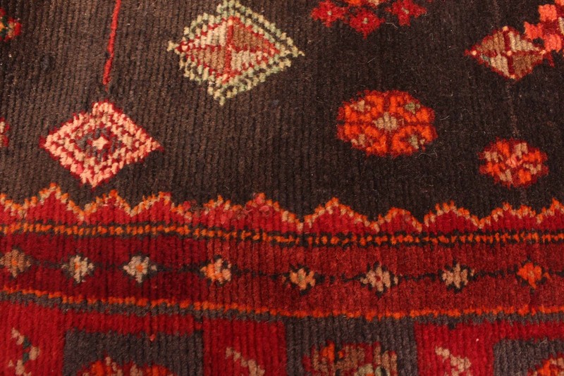 4'2" x 9'10" Vintage Hand-knotted Runner Rug Traditional Oriental Wool Carpet gallery