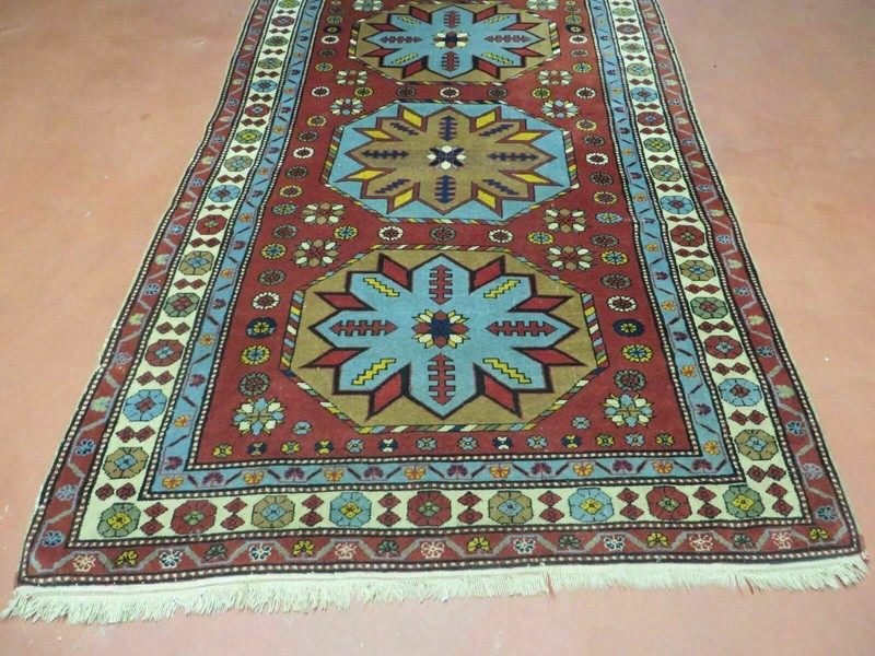 4' X 6' Vintage Handmade Caucasian Shirvan Russian Armenian Wool Rug Colorful gallery