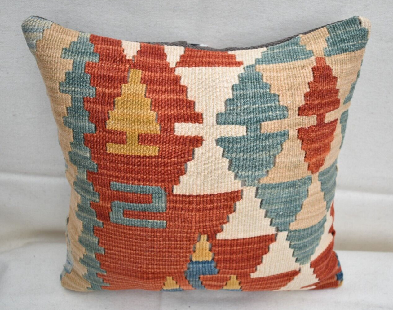 15''x15'' Decorative Handmade Turkish Kilim Pillow Cover Sofa Rug Cushion Cover gallery