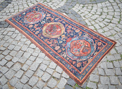 Fabulous Antique Karabakh Rug 35” x 79” Collectors Item Armenian Karabakh Rug