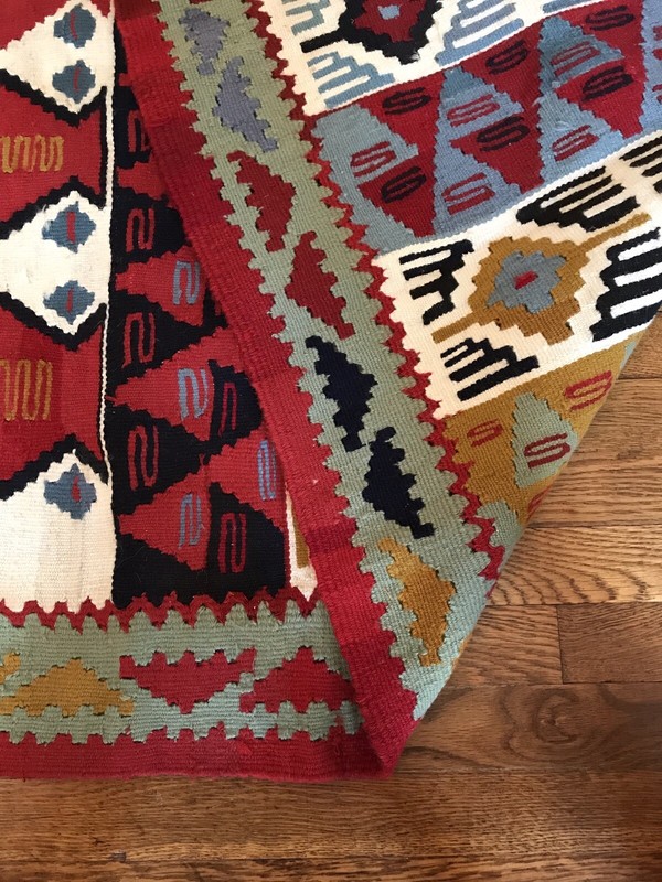 Vintage/Antique Turkish Kilim Anatolian Rug - Geometric gallery