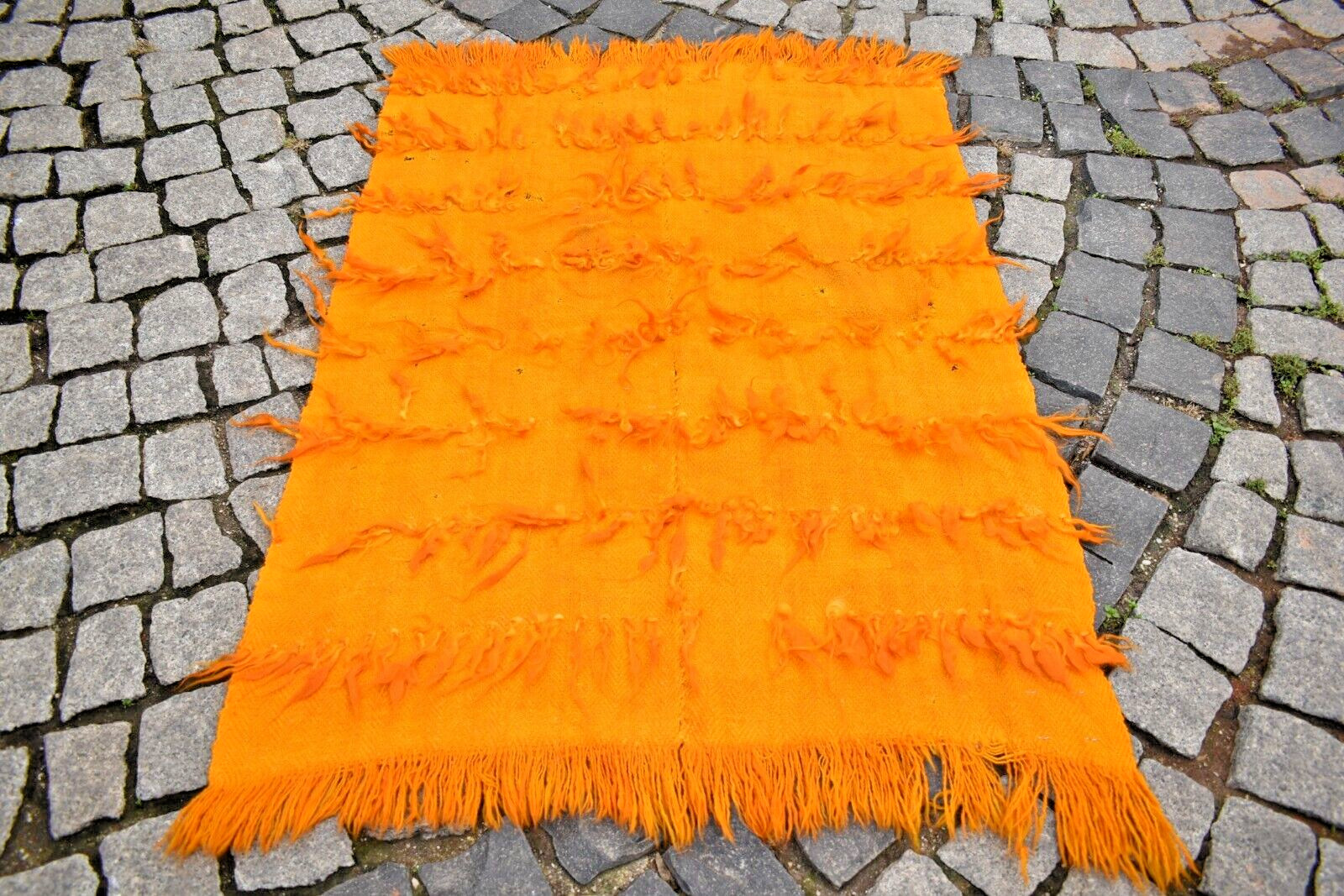 Antique Konia Tulu Rug 33'' x 43'' Collector Item Anatolian Damaged Tulu Rug gallery