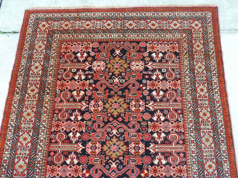 5x8ft. Handmade Caucasian Shirvan Perpedil Wool Rug gallery