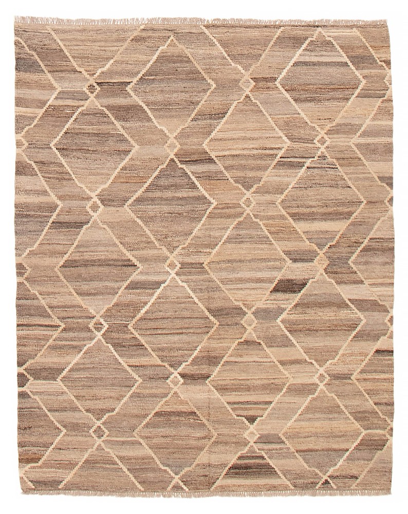 Vintage Hand Woven Area Rug 5'2" x 6'6" Traditional Wool Oriental Carpet