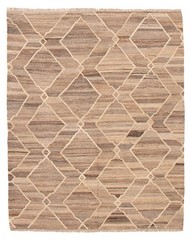 Vintage Hand Woven Area Rug 5’2″ x 6’6″ Traditional Wool Oriental Carpet