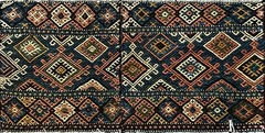 Antique Shahsavan Soumak Kilim/Rug, c-1900’s, A Pair Each 19″ x 21″ #15792-3