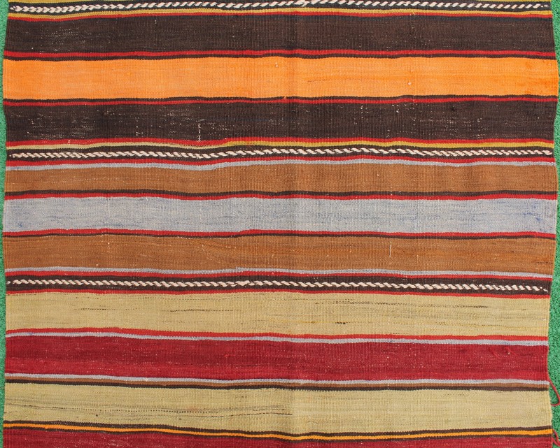 Turkish Kilim 41''x129'' Oriental Runner Corridor Hallway Stairs Striped Rug gallery