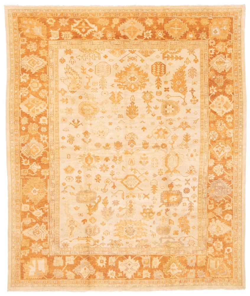 Vintage Hand-Knotted Area Rug 10'3" x 13'8" Traditional Oriental Wool Carpet
