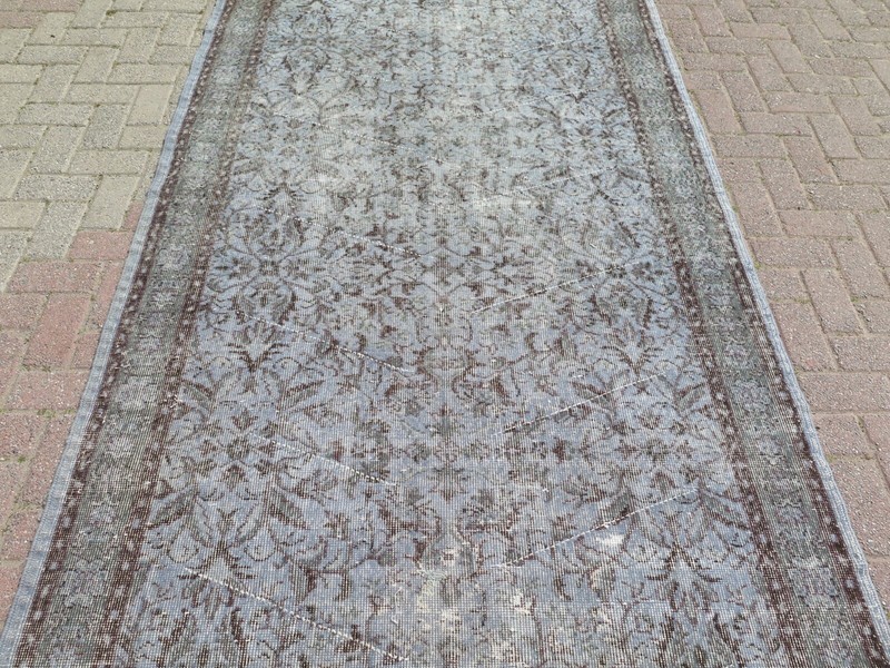 Vintage Turkish Overdyed Rug, Large Carpet, Area Rugs, Wool Rug Teppich 57"x100" gallery