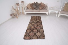 2×8 Handmade Turkish Farmhouse Rug Runner Kilim Vintage Colorful Runner, 184