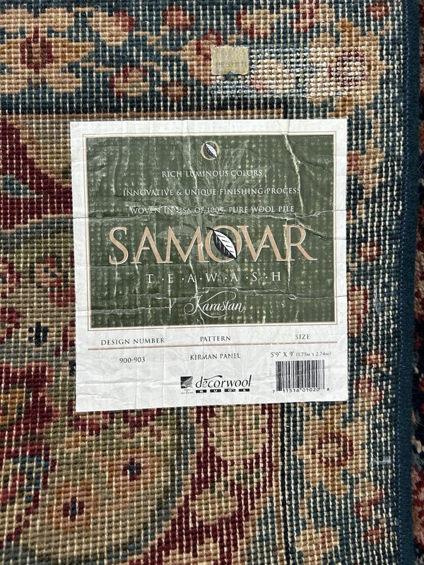5'9"x9'Authentic Karastan 900-903 Kirman Panel Wool Rug Samovar Tea-Wash Series gallery