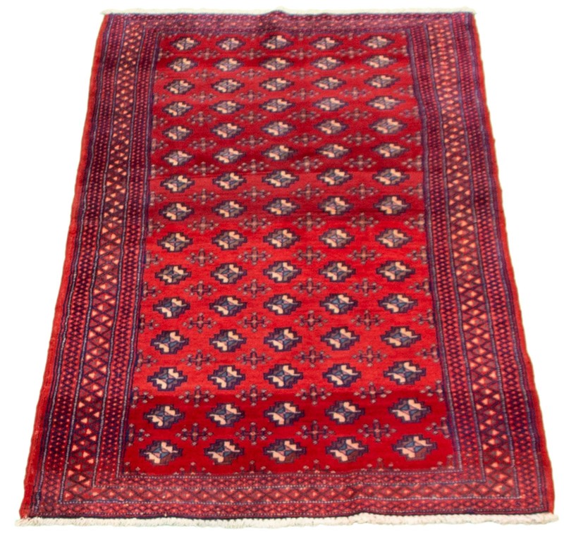 Vintage Hand-Knotted Carpet 3'7" x 6'9" Traditional Oriental Wool Area Rug gallery