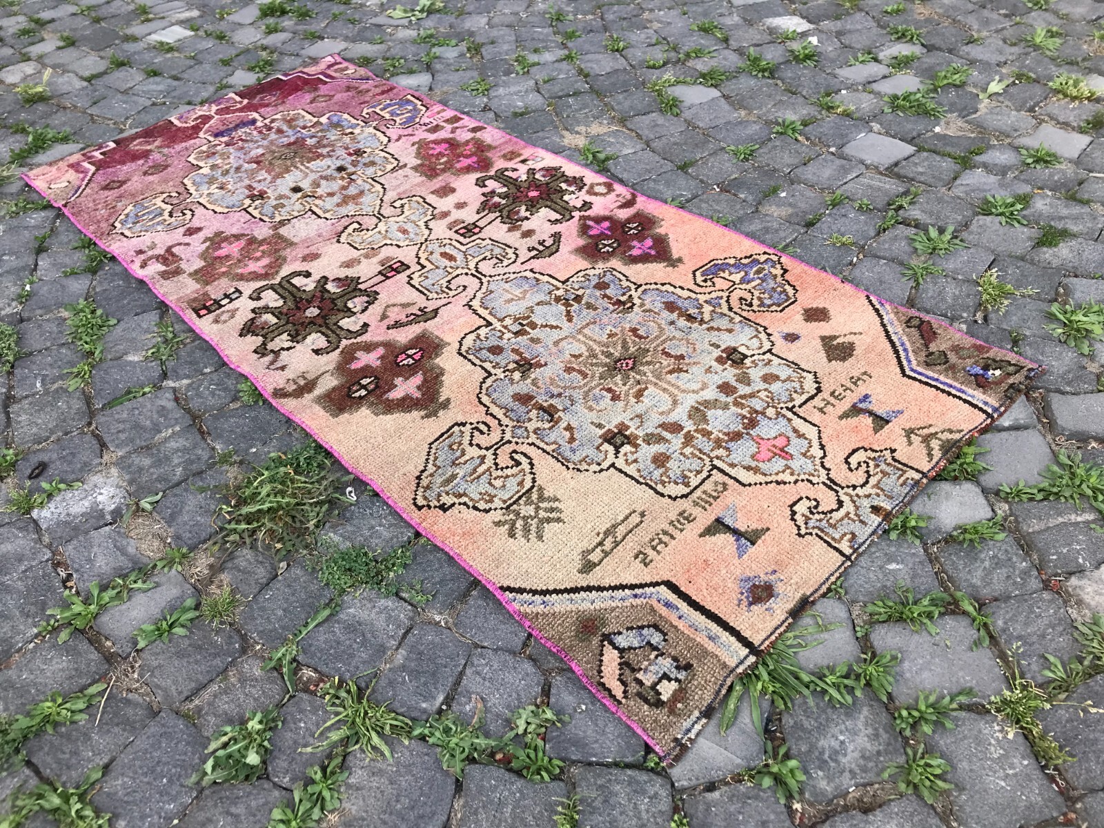Handmade Rug Turkish Area Rug Vintage Rug Oushak Rug Antique Rug Bohemian Rug gallery