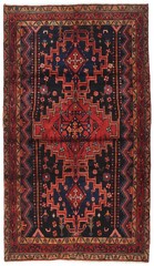 5×8 Vintage Purple Tribal Pictorial Rug Hand-Knotted Wool Oriental Carpet