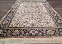 Karastan Rug 8.8 x 12, Ivory Indo-Kirman #700/706