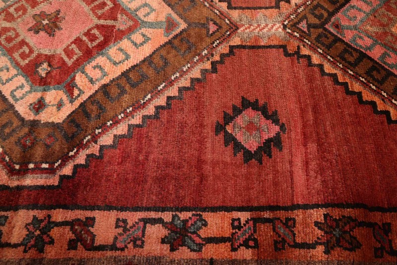 3'8" x 9'3" Vintage Hand-knotted Runner Rug Traditional Oriental Wool Carpet gallery