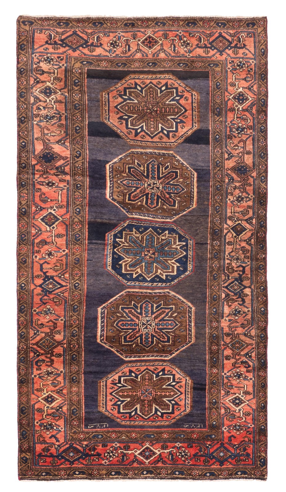 Traditional Vintage Hand-Knotted Area Rug 4'2" x 8'0" Oriental Wool Carpet gallery