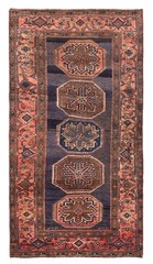 Traditional Vintage Hand-Knotted Area Rug 4’2″ x 8’0″ Oriental Wool Carpet