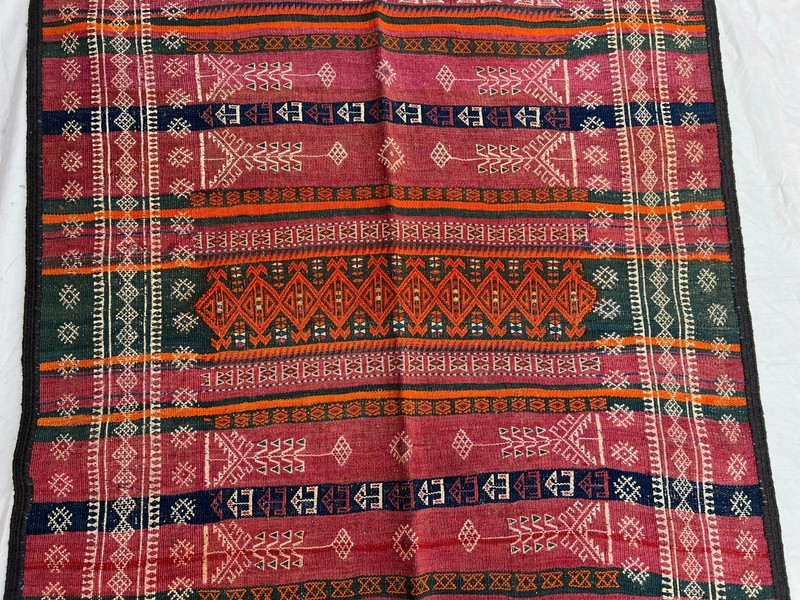 COLLECTORS ITEM 8.5X 3.8 ft Antique Maldari Belouch Nomad Full Embroidery Sistan gallery