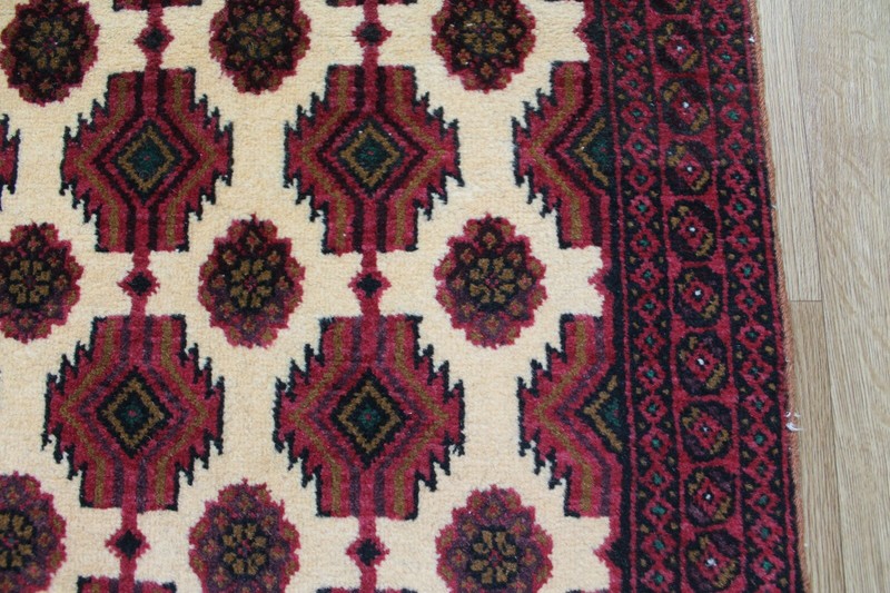FINE HANDMADE ORIENTAL TRADITIONAL WOOL RUG WITH RICH PILE 200 X 110 CM gallery