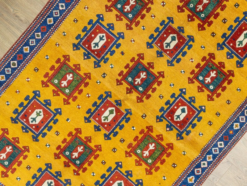 Hand-Knotted 5.3x7.10 ft Turkish Oushak Area Rug,Antique Style Natural Color Rug gallery