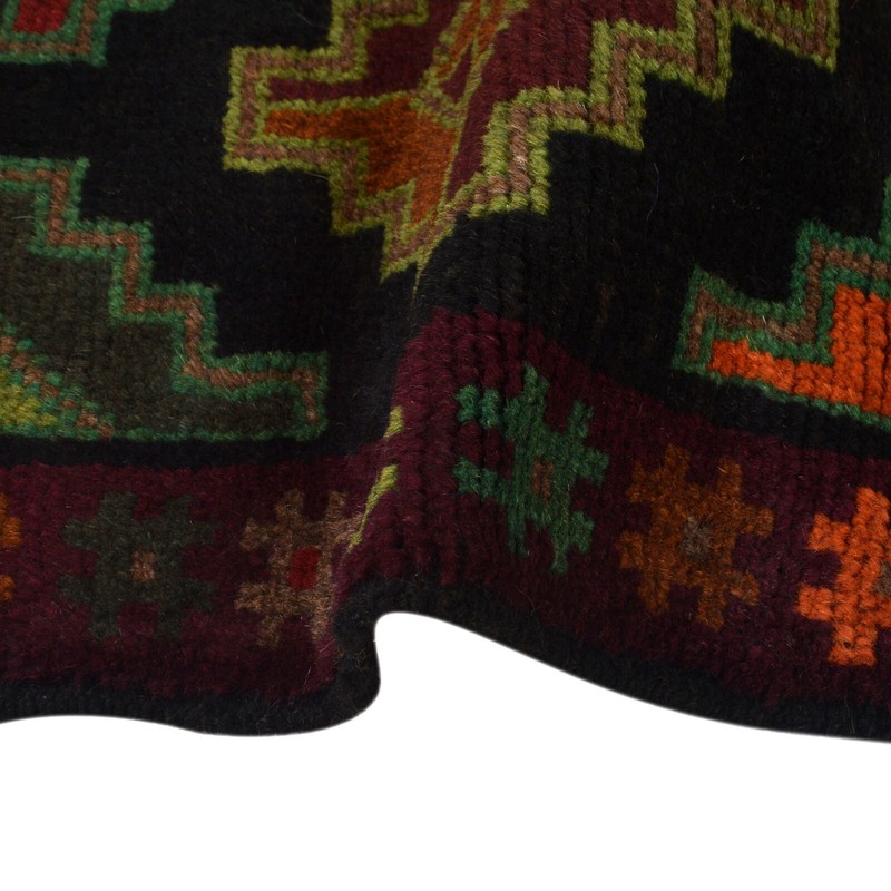 Customary Tribal Afghan Artisans Wool Antique Carpets 3'11"x6'1" FT Rugs W28018 gallery