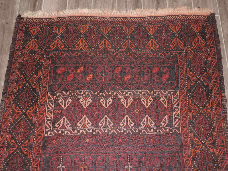 4x8ft. Handmade Sumak Kilim Wool Runner gallery