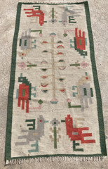 Vintage Traditional Handmade Beautiful Navajo African Floor Rug Carpet 128×68 cm