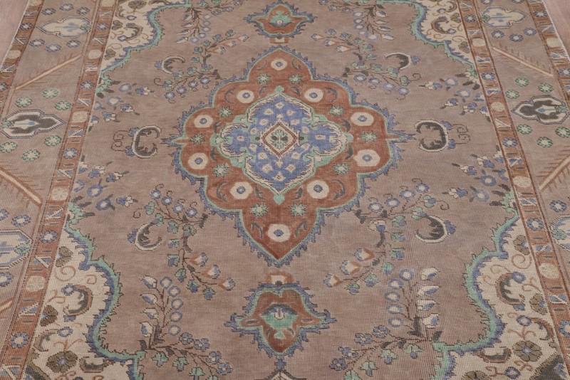 Overdyed Wool Brown Area Rug 6x9 Vintage Traditional Hand-knotted Room Size Rug gallery