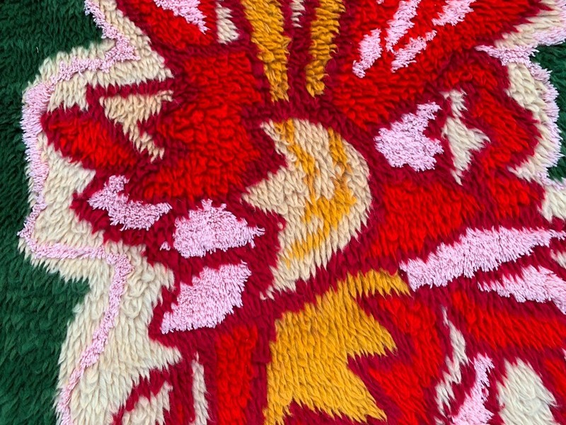 Vintage Mid-Century Scandinavian: Long-Pile Rya Shags, Traditional Rug (3x4 ft.) gallery