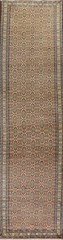Vintage Peach Color Mood Narrow/ Long Runner Rug 2′ 5″ x 12′ 7″ Handmade Carpet