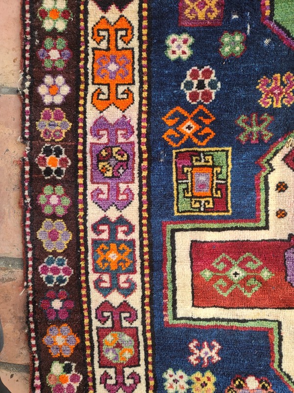 Antique Caucasian Akstafa Kazak carpet inscribed and dated 1332 Hijra gallery
