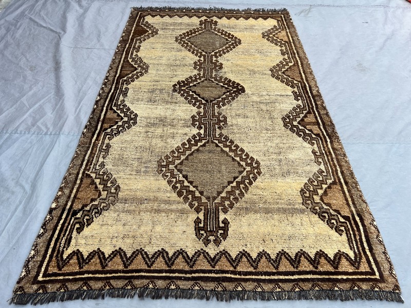 110x200cm Vintage Handmade Moroccan Style Medallion Wool Area Rug Low Pile Decor gallery
