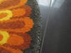 Original Mid Century Sunburst Rya Rug 1960s / 1970s 110cm / 43" gallery