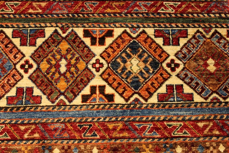 TOP QUALITY HANDMADE 2'7" X 10' HALL RUNNER JEWEL COLORS VEGETABLE DYES WOOL RUG gallery