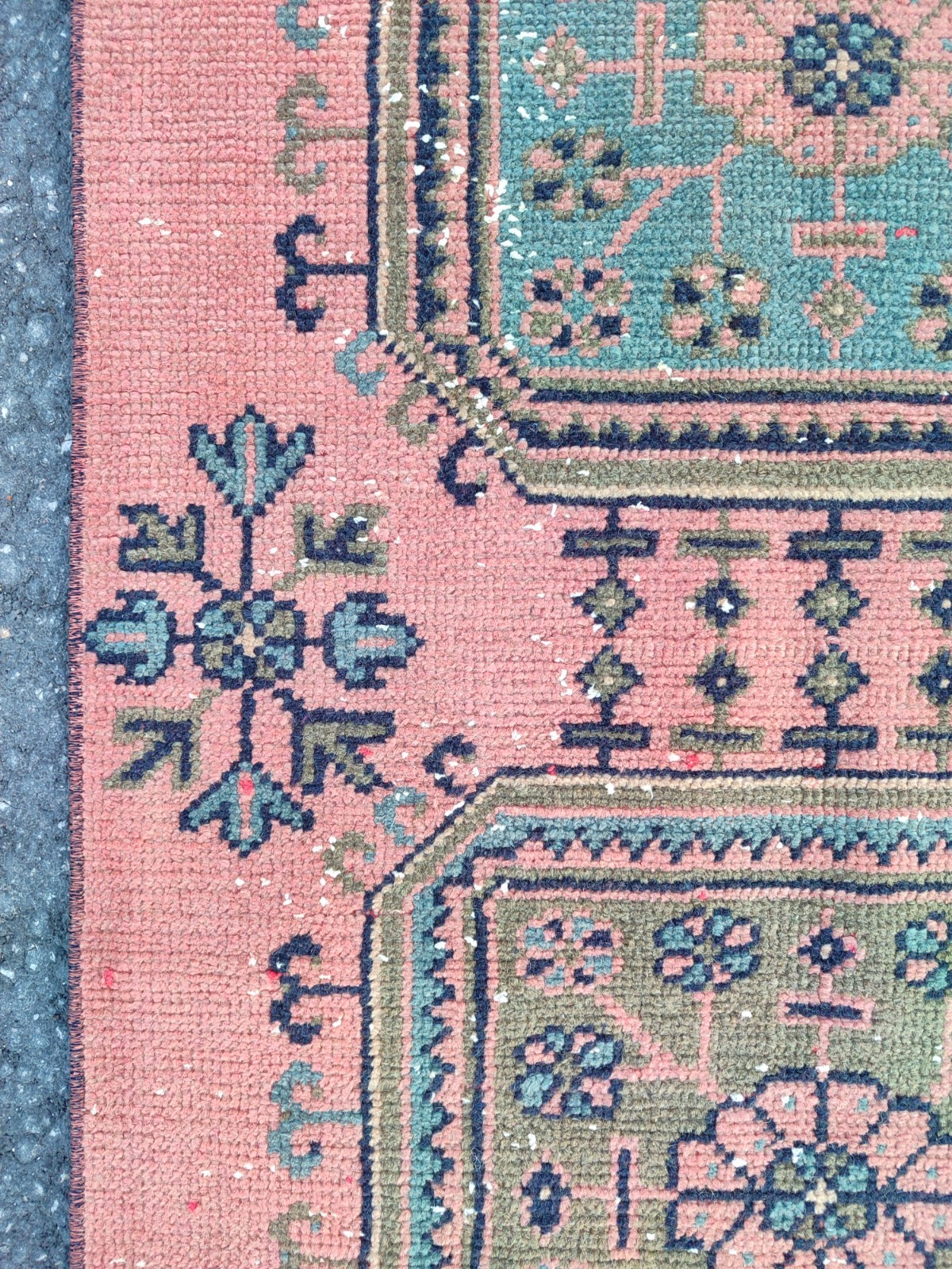 16 ft extra long runner rug Hallway, Long runner Turkish Oushak vintage 2x16 gallery