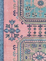 16 ft extra long runner rug Hallway, Long runner Turkish Oushak vintage 2×16