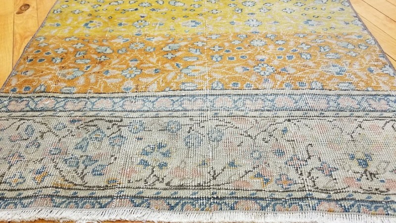 Vintage 1930-1939's Floral Turkish Hereke Runner 2'3"× 9' gallery