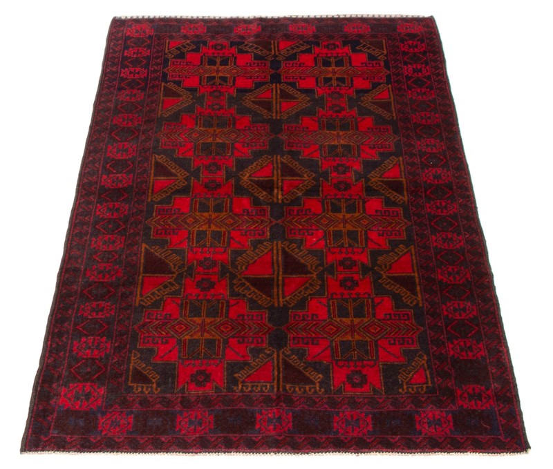 Vintage 3'10" x 6'7" Traditional Hand Knotted Vegetable Dye Wool Area Rug gallery