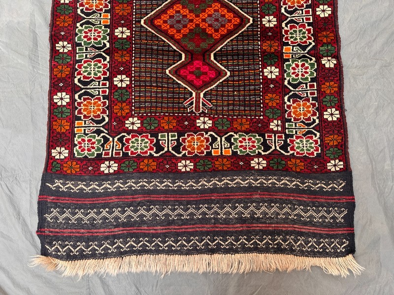 Stunning Vintage Taimani Natural Vegetable Dye Soft Nomad Maldari Nomad Carpet gallery