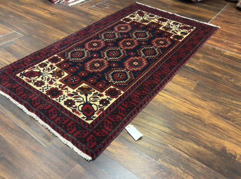 Genuine Hand Knotted Turkish Oushak Heriz GeometricArea Rug Carpet 3’4x6’4,#1013 gallery