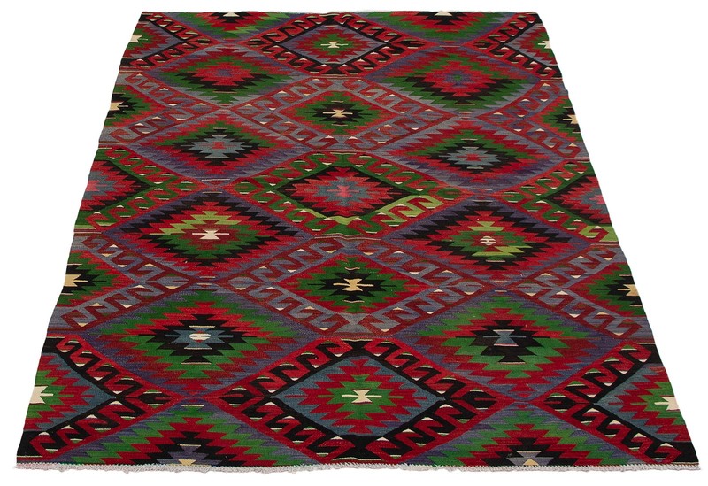 Vintage Hand Woven Area Rug 5'11" x 10'4" Traditional Wool Oriental Carpet gallery