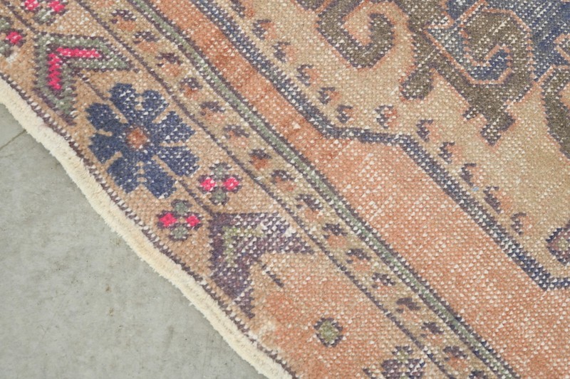 4x7 Turkish Area Rug Hand-Knotted Vintage Neutral Wool Rug Oushak Carpet,800 gallery