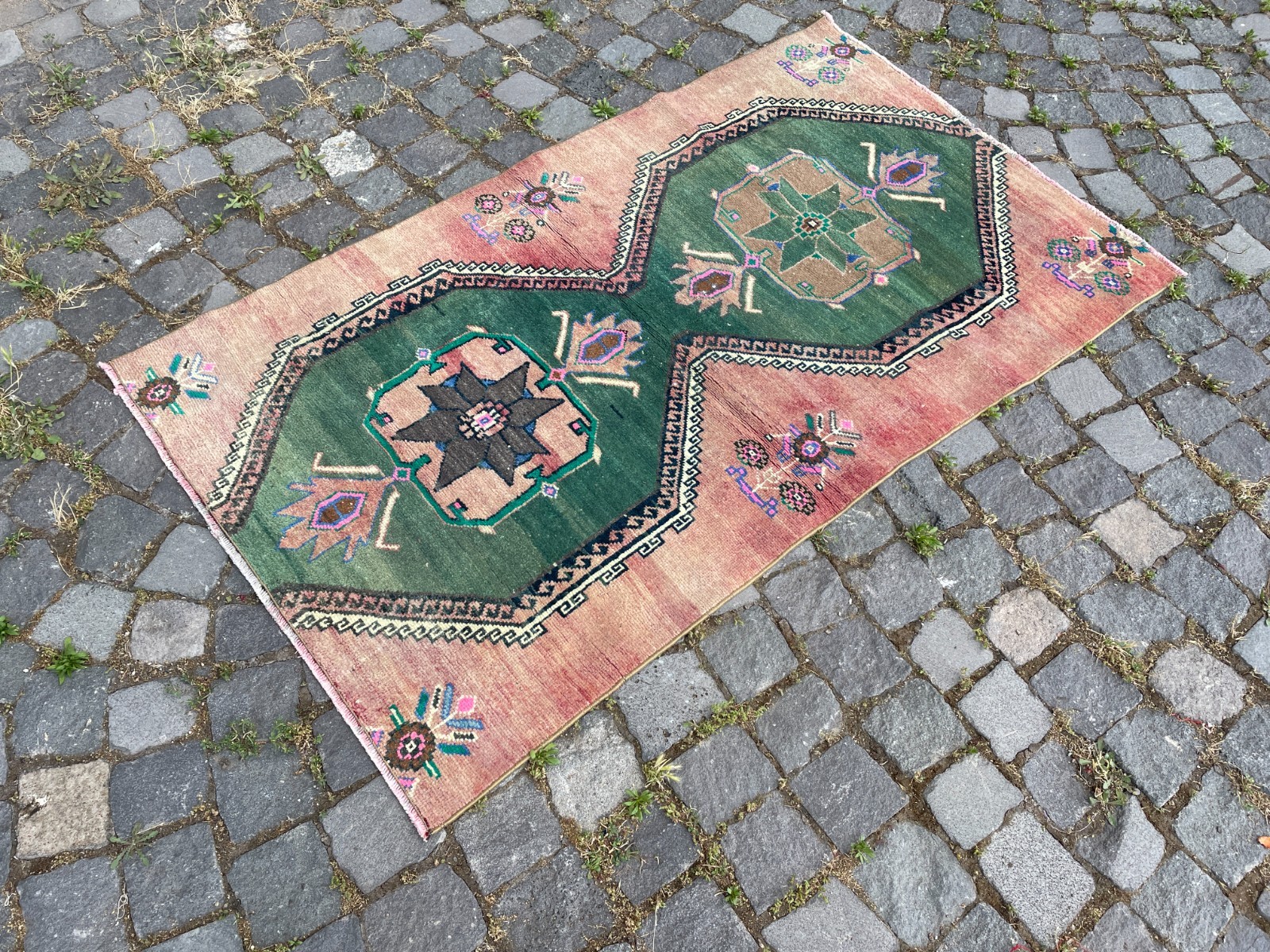 Home Decor Rug, Turkish Vintage Rug, Boho Decor Rug, 2,8 x 4,9 ft gallery