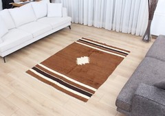 Blanket Siirt Blanket Turkish 4.56′ x 6.20′ Vintage Fast Shipment 11335