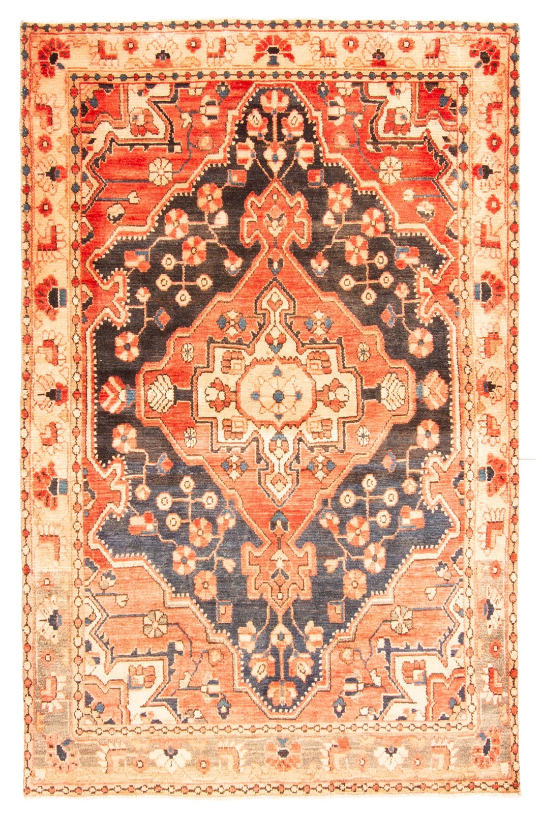 Traditional Vintage Hand-Knotted Oriental Carpet 4'3" x 6'5" Wool Area Rug gallery