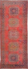 Vintage Hand-knotted Runner Rug 4’7″ x 11’8″ Traditional Oriental Wool Carpet