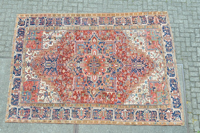 GORGEOUS ANTIQUE SERAPI HERIZ REGION RUG 10.5'' X 7,6'' gallery